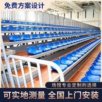 Basketball court Mobile audience Bench Manual Stadium Indoor audience Electric telescopic stands for folding active seats