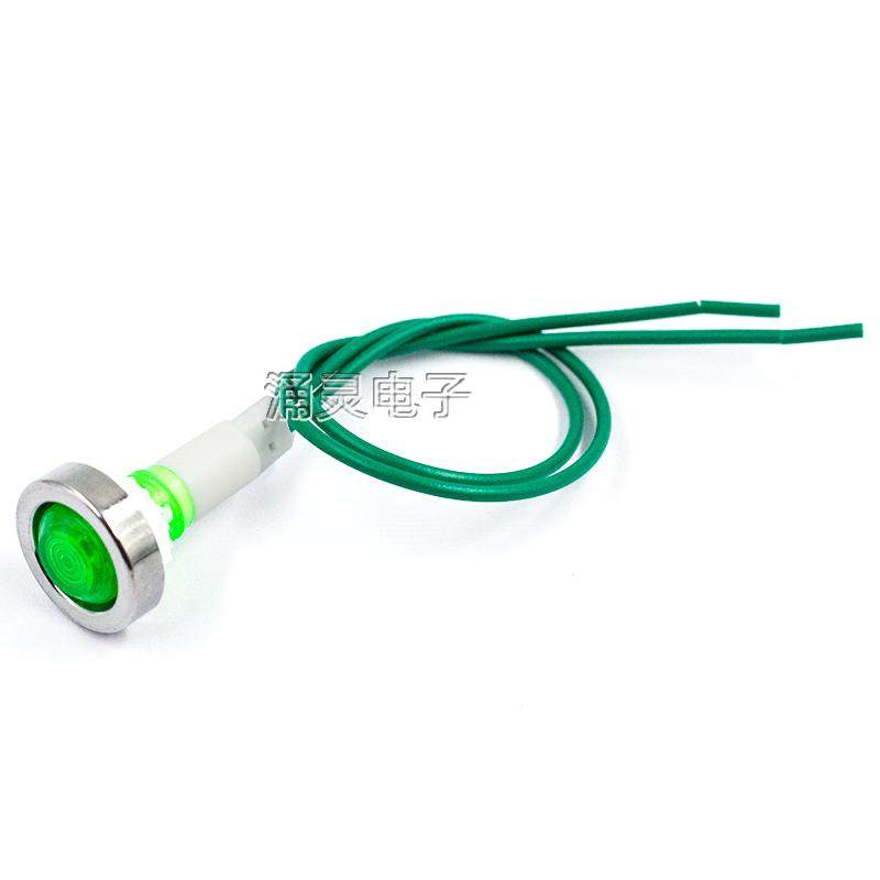 XD10-7 电镀圈带线 开孔10mm 蒸饭柜/冰箱/冰柜/开水器指示灯220V,淘宝优惠券,粉丝福利购,淘宝优惠卷