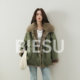 Biesu rabbit fur work style reversible parka-synsdyc