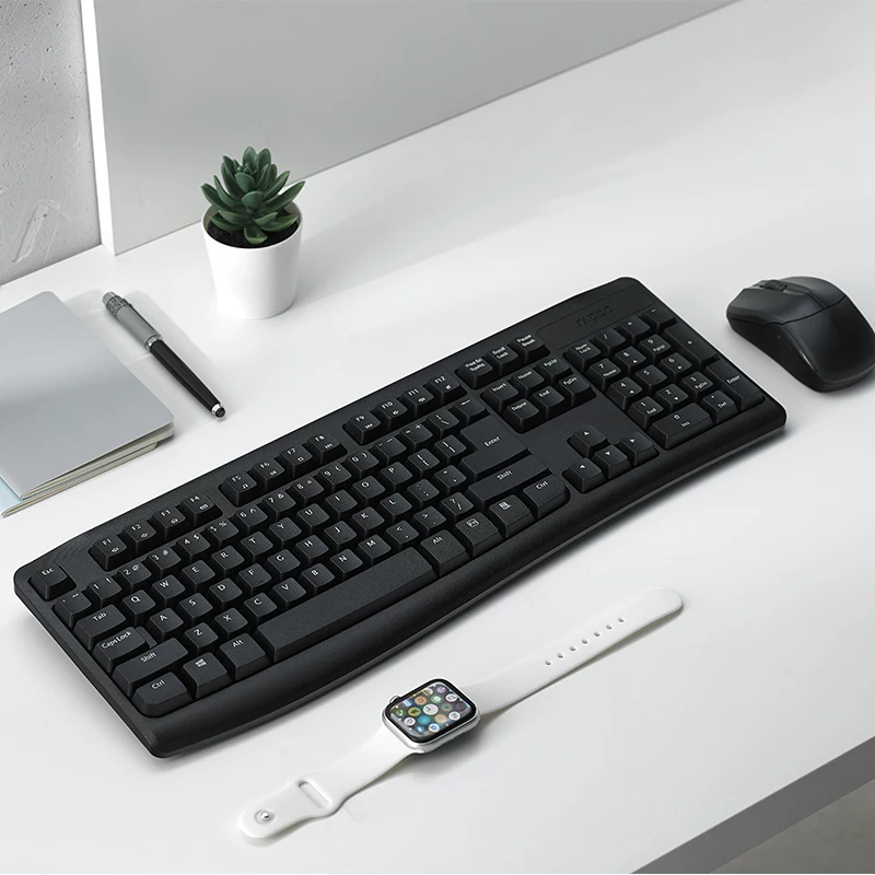 Wireless keyboard, mouse, waterproof set for office, x1800