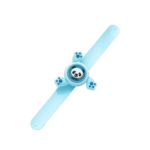 儿童卡通啪啪圈可发光驱蚊手环闪光防蚊手表旋转陀螺硅胶植物精油 - 图2