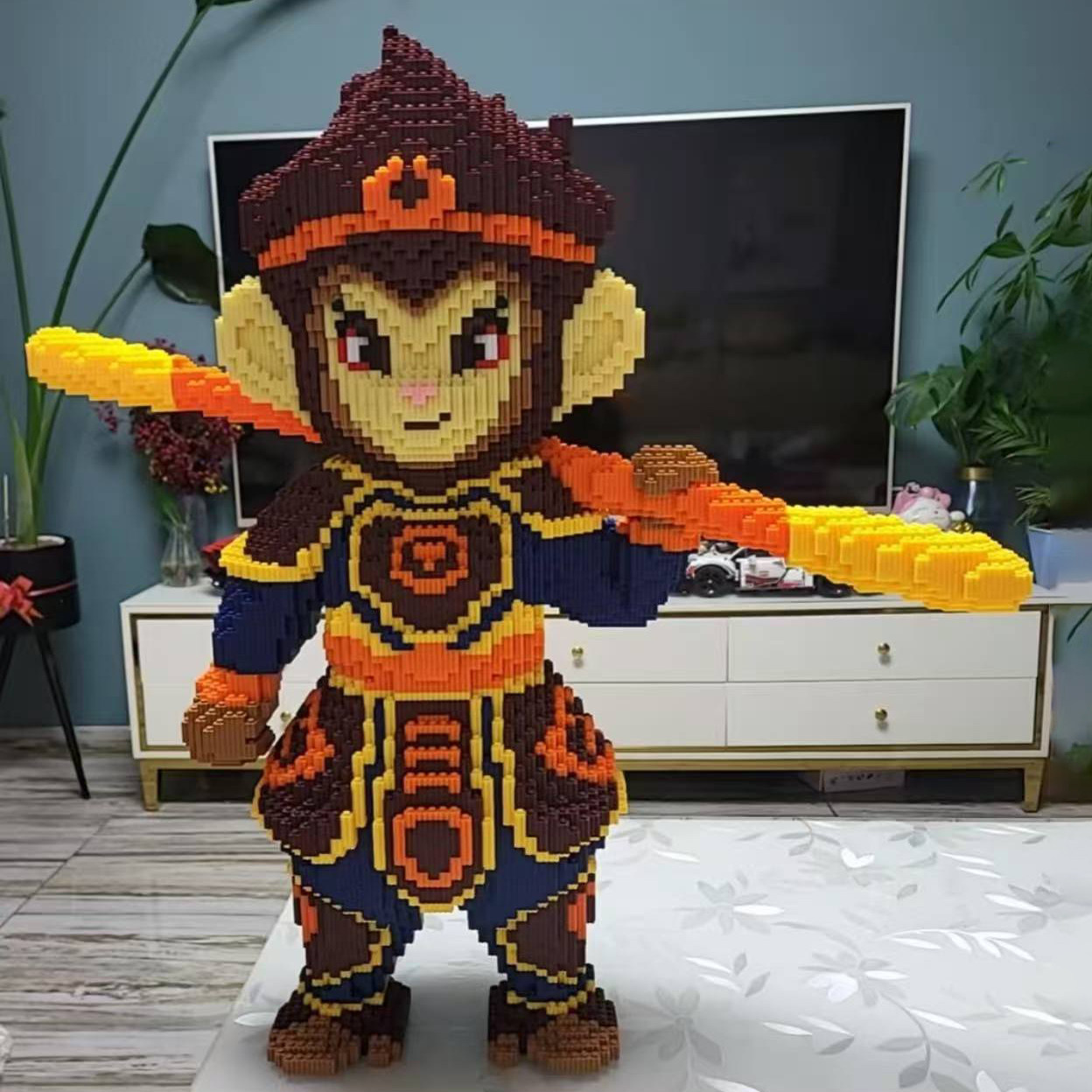 孙悟空齐天大圣西游记益智积木玩具摆件手工拼装礼物男女儿童拼图,淘宝优惠券,粉丝福利购,淘宝优惠卷