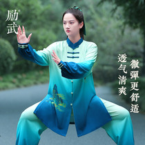 Inspiring new Qianjiang Mountain Tai Chi Costume Womens Spring Autumn Season high-end competition Taijiquan Taijiquan has been serving the mens eight segments