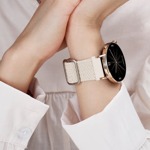 适用华为gt2手表gt3表带watchgt2智能Magic2尼龙watch3pro编织帆布米兰运动S1小米Color女GT1高级新款 - 图0