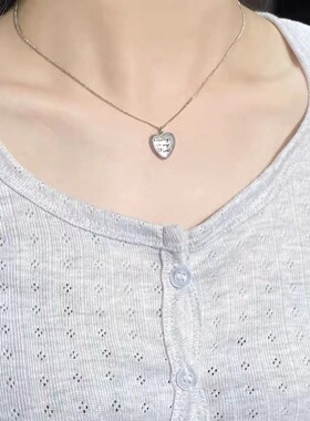 新款 brandymelville复古爱心bm项链女甜美可爱百搭锁骨项链