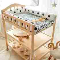 New Pint Baby Diaper Dressing Table Newborn Baby White Baby Q Solid Wood Integrated Multifunction Massage