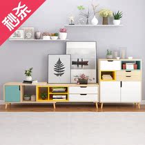 New European-style TV cabinet Tea Table Modern Minimalist Living-room Home Suit Combination Small Family storage v Cupboard Ground Cabinet