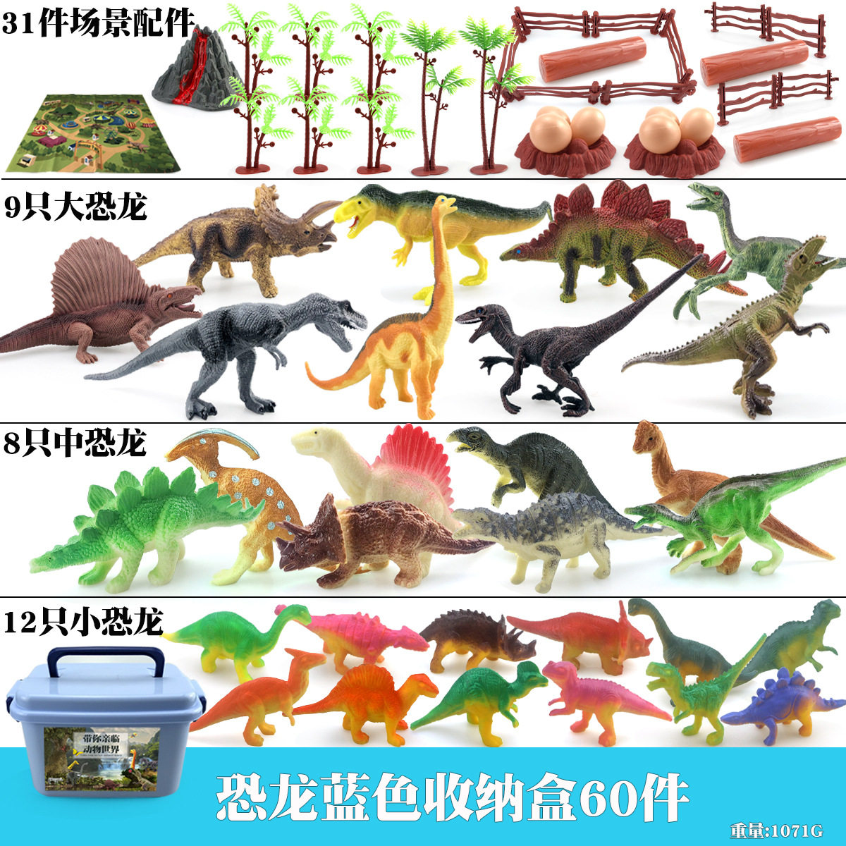 亚马逊侏罗纪霸王龙剑龙雷龙三角龙恐龙仿真玩具模型摆件教具,淘宝优惠券,粉丝福利购,淘宝优惠卷