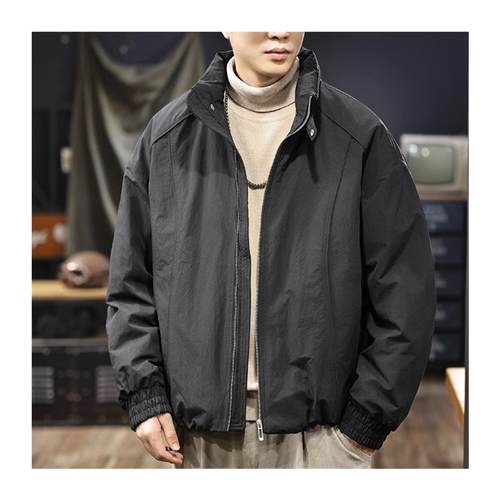 MR.MUDI/穆迪先m生90白鸭绒保暖百搭羽绒服男拼接立领厚款棉服外 - 图3