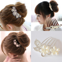 South Korean headwear butterfly knot bridal hairdresser hairpin hairpin hairpin Korean version inserts comb hairdresser with haircut and hairdresser