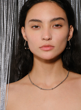 LAZYCIRCLES圆管复古项链