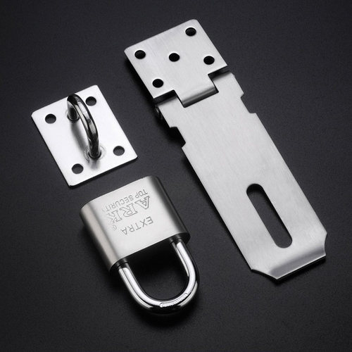 不锈钢搭扣锁扣老式门鼻子木门明装插销90度直角锁牌门扣门栓门锁 - 图1