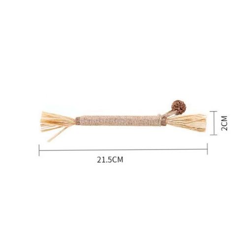 跨进专供猫啃咬逗猫棒拉菲草木天蓼虫瘿果羽毛发声逗猫棒厂家批发 - 图1