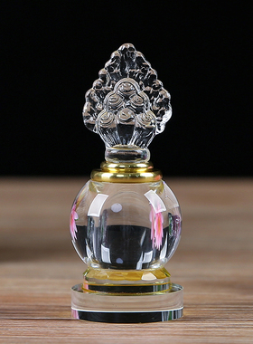 透明水晶供佛菩提舍利塔