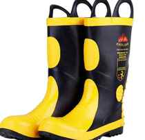 Sole Boots 97 Anti-0 Fire Spurs Protection Shoe Fighting Fire Training 14 Fire Wearing Rubber Shoes Style 2 Boots Steel