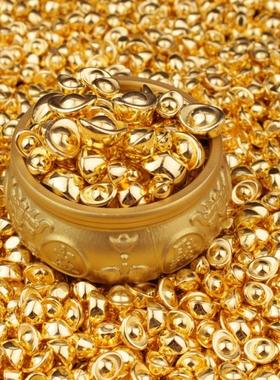 袋装包装塑料元宝1cm小元宝金元宝招财元宝迷你元宝相框专用元宝