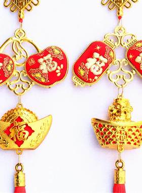 双面贴布福袋辣椒灯笼喜庆挂件