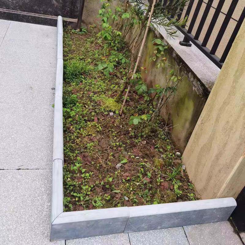 青石板路沿石花园围边石室内庭院纯色路肩条菜园侧边石围树路牙石