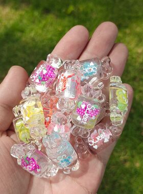 仿真迷你夜光水果糖diy手工配件奶油胶手机壳钥匙扣包包挂件摆件