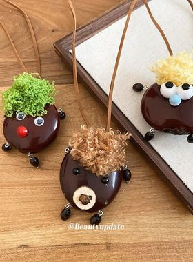 原创新款可爱呆萌卡通大豆角平安