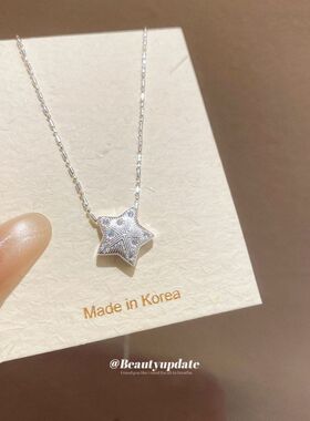 韩系ins锆石星星项链冷淡风小众