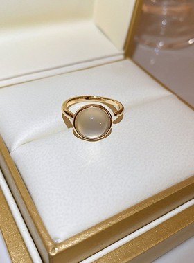 抖音同款猫眼石珍珠镶钻爱