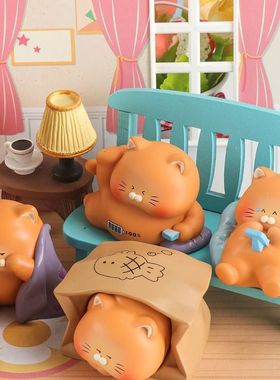 潮玩萌粒摆件工厂打工记装饰可爱