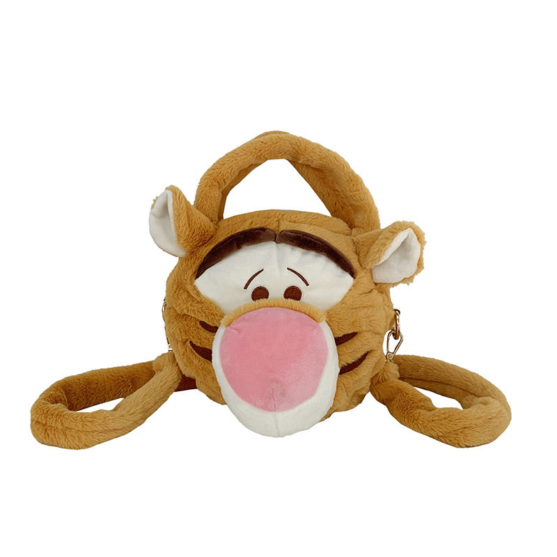 可爱跳跳虎年毛绒女新款日系手提包 纪希琳女士包袋