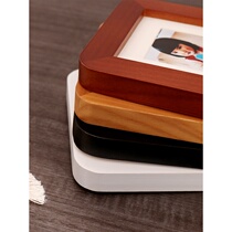 Square Solid Wood Small Photo Frame Wedding Photo Print 2 Inch Baby Boys Certificate Photos 3 Inch Mini Pendulum