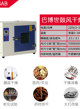 300度 电热工业鼓风恒温干燥箱实验室试验烤箱高温小型商用烘干机