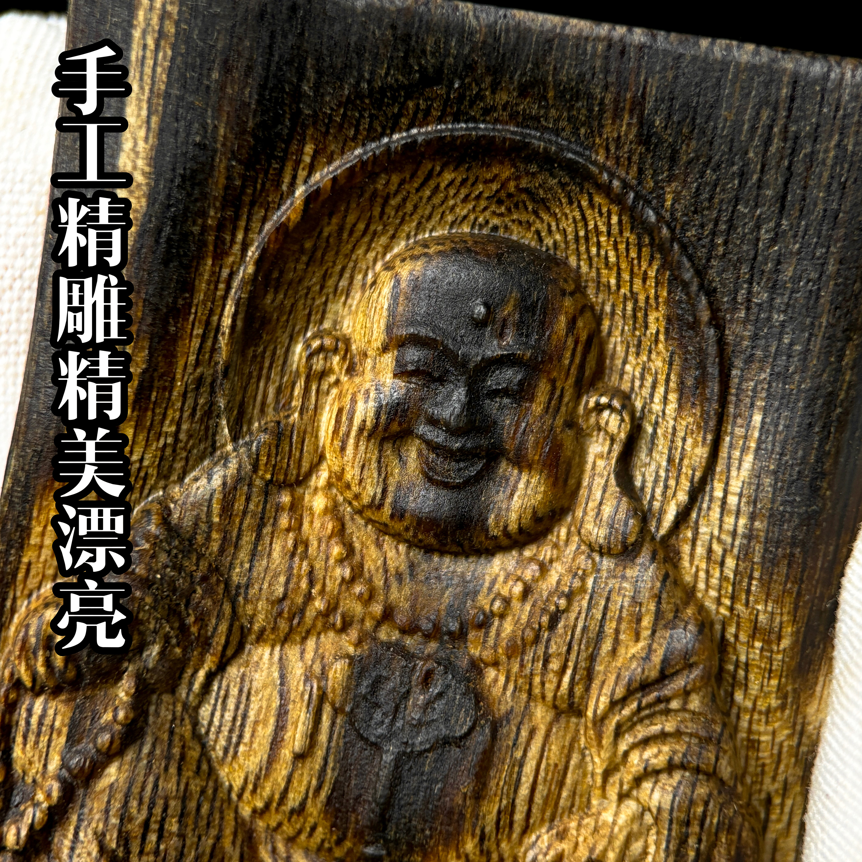 高油奇楠沉香雕刻吊坠项链挂件沉香木手工雕刻佛像文玩挂坠男女款 - 图1