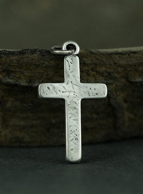 方圆银饰999足银吊坠项链手工