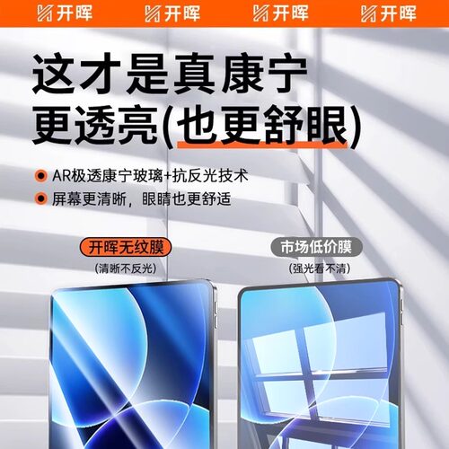 开晖适用小米平板8/7pro钢化膜pad6spro保护膜kPad红米平板5秒贴redmipad2全屏ultra电脑Redmipadpro抗指纹se - 图1