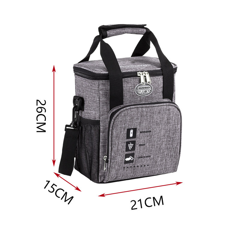 饭盒袋子手提保温袋铝箔加厚牛津布带饭冷藏包大容量饭盒包手提袋