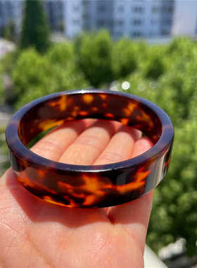 清热镇惊宽版玳色壳62圈口手镯