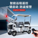 Electric four-wheeled scooter for the elderly