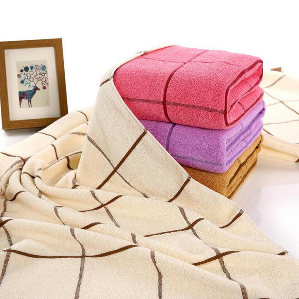 1Pcs Cotton Bath Towels Ultra Soft Highly Absorbent适用于 B-图2