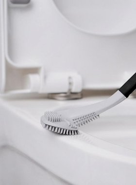 Toilet Brush Silicone Golf Soft Rubber Long Handle No Dead T