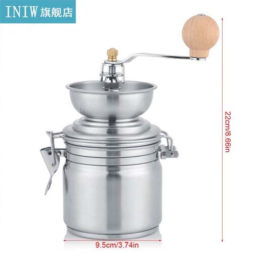 Stainless Steel Manual Coffee Grinder Spice Mill Hand Tool C - 图0
