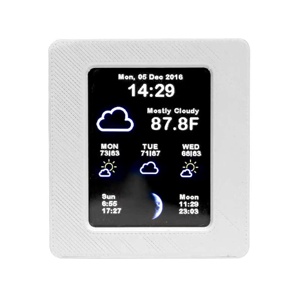 Household Intelligent Wifi Weather Report Clock Time Data Te - 图2