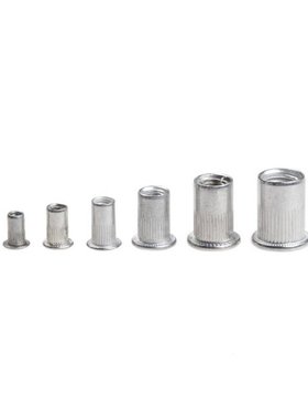 190pcs M3 M4 M5 M6 M8 M10 Rivet Nut Aluminum Alloy Rivnut Fl
