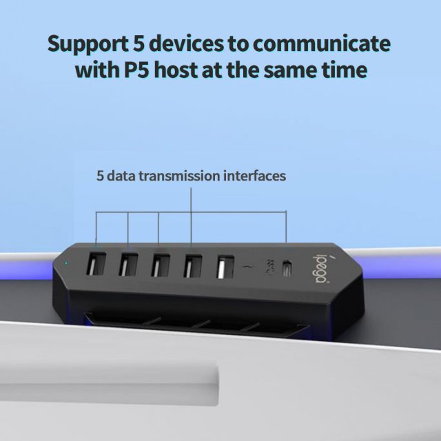 For PS5 hub Type C USB3.0 splitter Extension Charger Plug An - 图1