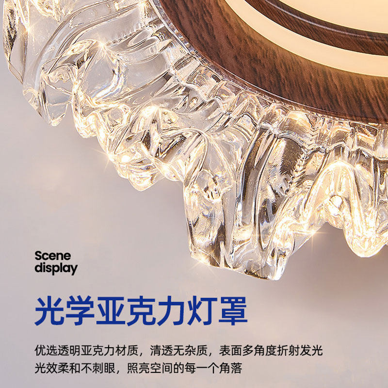 阳台灯过道灯走廊玄关入户高级感中古风衣帽间花朵花瓣led吸顶灯b,淘宝优惠券,粉丝福利购,淘宝优惠卷