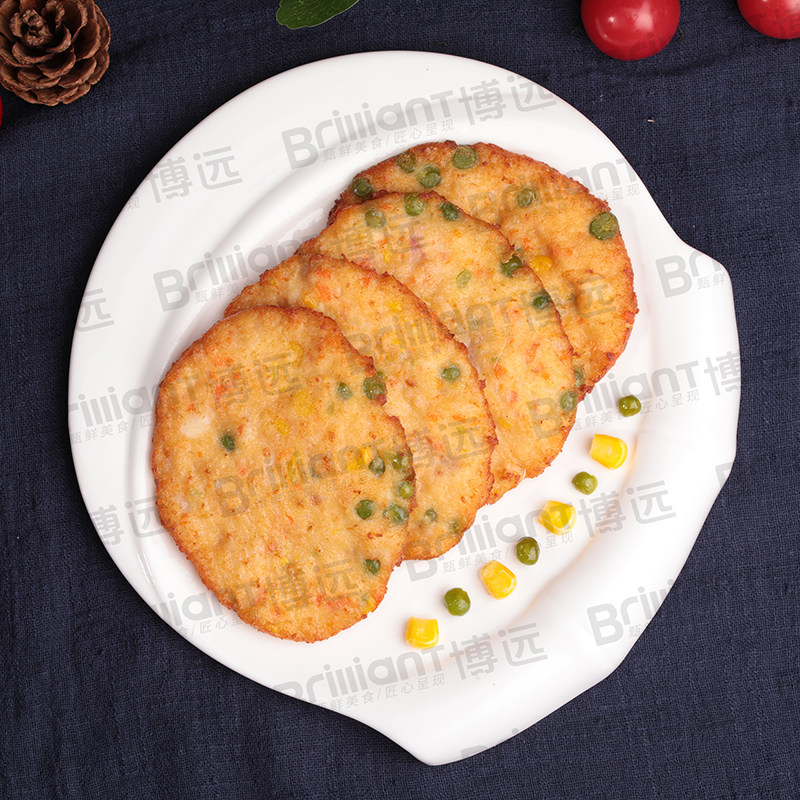 清真蔬菜鸡肉饼 早餐汉堡鸡肉饼20片冷冻半成品田园汉堡肉饼冷冻,淘宝优惠券,粉丝福利购,淘宝优惠卷