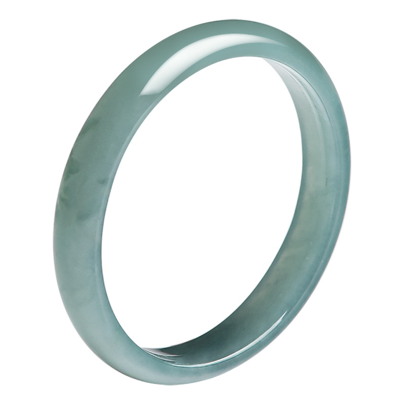Natural old pit jade blue water ring for men and women