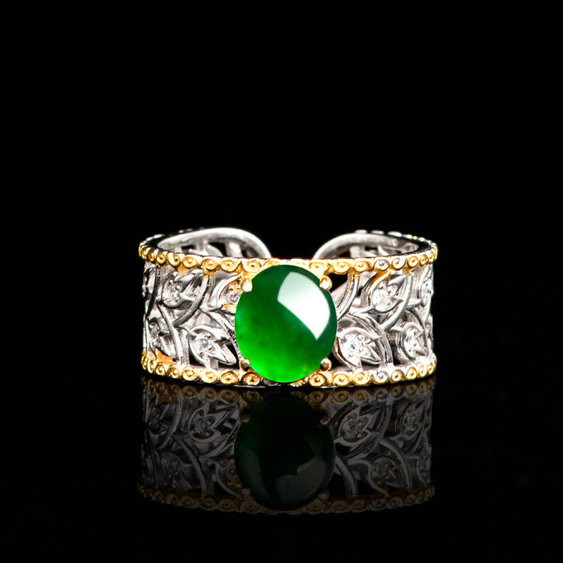 Cuiyingfu natural jade sun green ice species