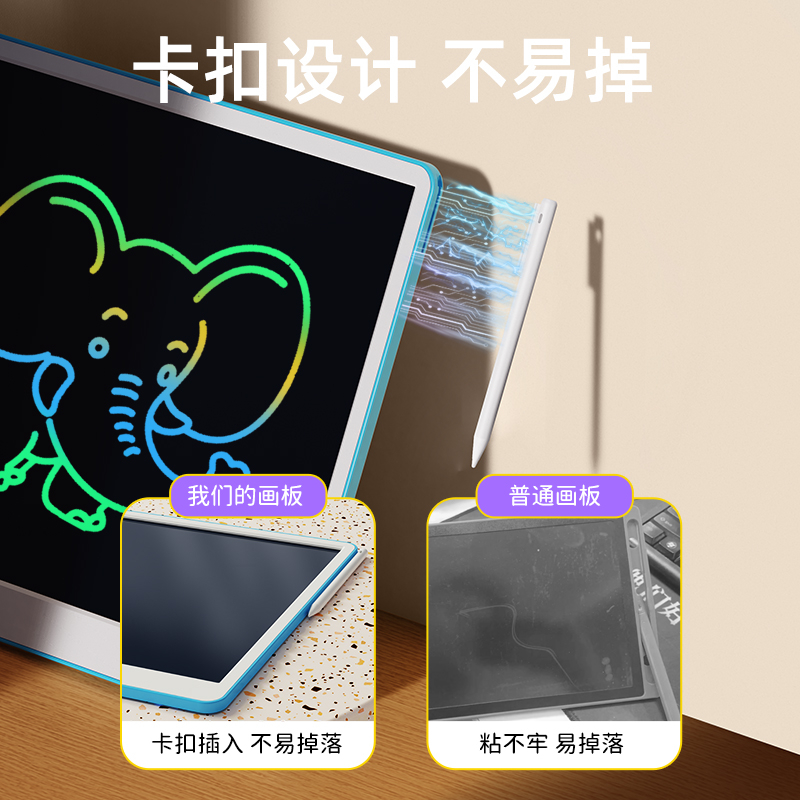 达芬奇蒙液晶手写画板益智绘画写字板幼儿涂鸦充电画板写字画画板-图0