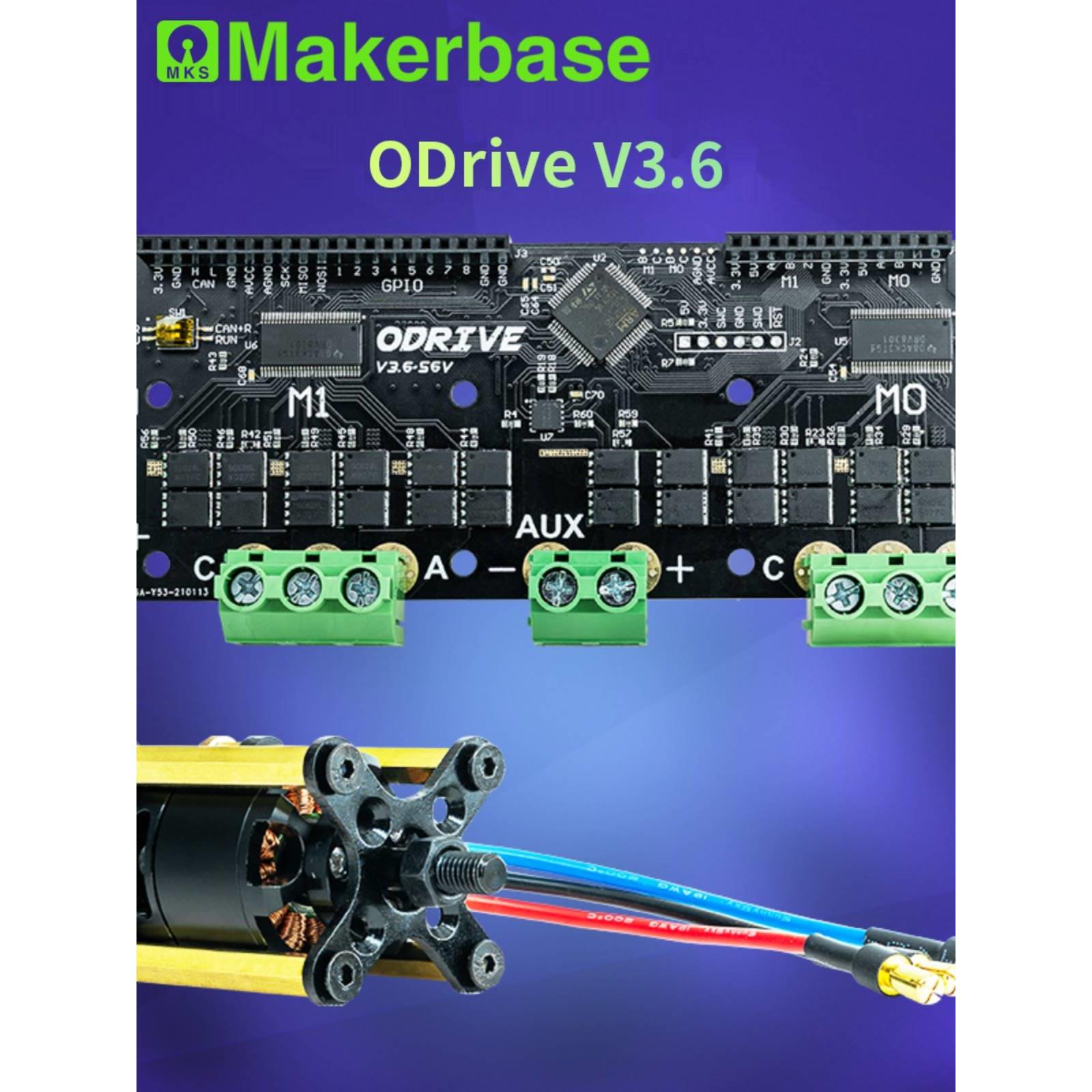 Makerbase ODrive3.6 FOC BLDC伺服双电机控制器-图3