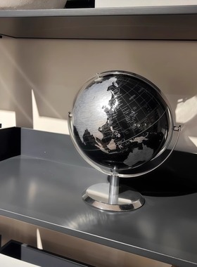 全英文地球仪小号桌面摆件解压