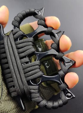 暗区突围成人指虎重型手刺防身防狼锌合金手扣自卫四指拳扣野外